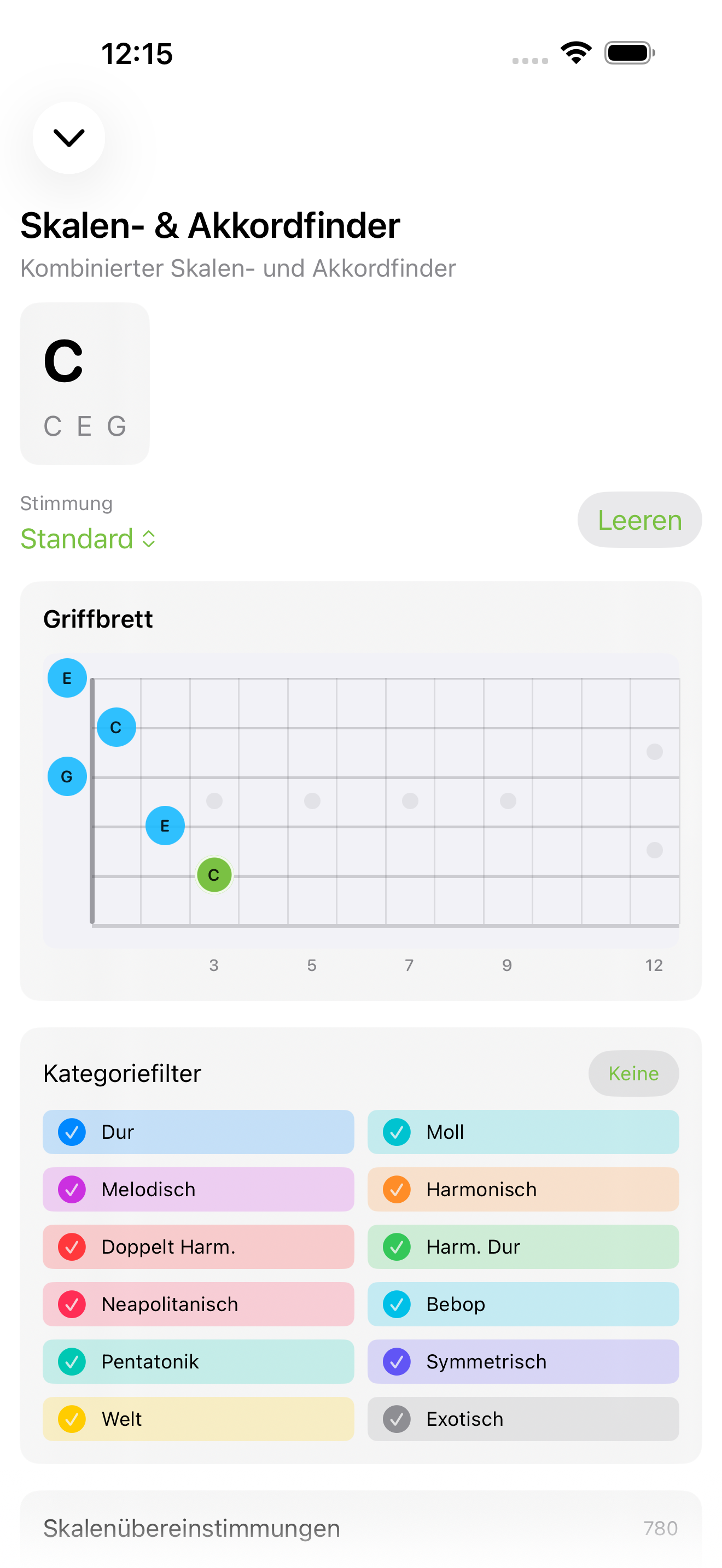 Stimmungsvorlagen auf iPhone